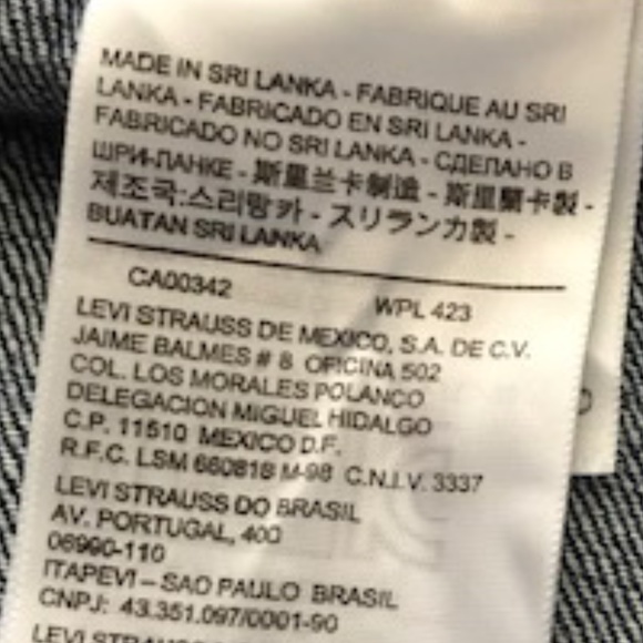 Levi’s Women's Long Sleeve Medium Wash Distressed Denim Jacket Size Small NWT - Picture 9 of 11